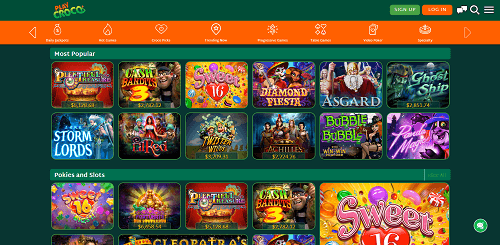 Game Selection at PlayCroco Casino