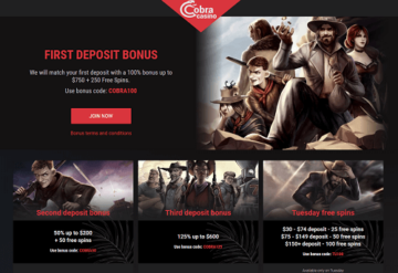 Cobra Casino Bonus Codes